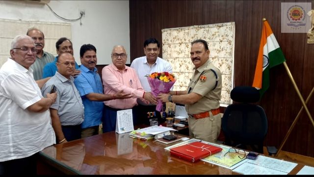 18 Aug 2023 – BIIA team welcomed SP Shri Karan Sharma Ji, IPS & ASP Shri Dilip Saini Ji, to enhance industry-police coordination for a safer and progressive industrial zone.