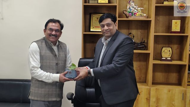 18 Nov 2025 – At BIIA, Shri Bhupinder Arya Ji, Senior Branch Manager, NSIC, was warmly welcomed and issues related to small industries were discussed.