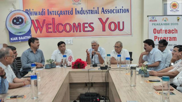 29 May 2026 – BIIA, in association with the Income Tax Department, organised an awareness programme on the New Income Tax Act, 2025 under the chairmanship of Shri D.S. Meena Ji, IRS, Joint Commissioner Income Tax Alwar. Senior Income Tax Department officials including Shri Ashok Gupta Ji, Income Tax Officer, Bhiwadi, Shri Ramkumar Gupta Ji and Shri Anil Sharma Ji, Income Tax Officer, Alwar at BIIA House.